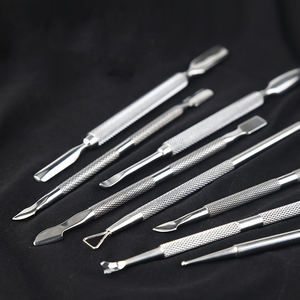 Outil de nail art multifonctionnel à double tête personnalisé dissolvant en acier inoxydable peau morte poussoir de nail art dissolvant de gel de vernis à ongles - Product Image 3