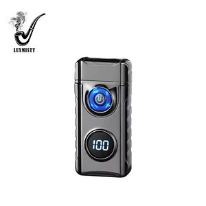 ولاعة إلكترونية قابلة لإعادة الشحن بمنفذ Type-C للشحن السريع، ولاعة USB بقوس مزدوج للسجائر الإلكترونية، ولاعة مقاومة للرياح مع إضاءة - Product Image 4