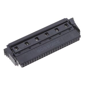 214347-E Femelle 50P 1.27mm Pas Noir Double Rangée Plat Ruban Câble Compatible pour SMC <span class=keywords><strong>SMCB</strong></span> - Product Image 2