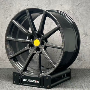 Cerchio in Fibra di Carbonio Forgiato Bku 5x114.3 per Ferrari SF90 296 GTB 458 Spider F430 F8 19 20 21 Pollici, Cerchio in Lega Concavo Profondo di Lusso - Product Image 4