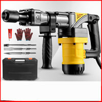 Marteau-piqueur électrique industriel pour démolition de béton, 110V 220V, machine de brisage portative SDS Plus pour muraille et maçonnerie DIY