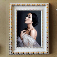 Cadre photo personnalisé en relief de style européen, doré, écologique, créatif et durable pour la décoration artistique