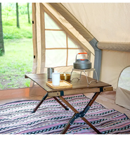Tente de Glamping de Luxe Extérieure Quatre Saisons à Montage Rapide, Grande Tente Gonflable en Coton TC, Maison Gonflable à Une Chambre >3000mm