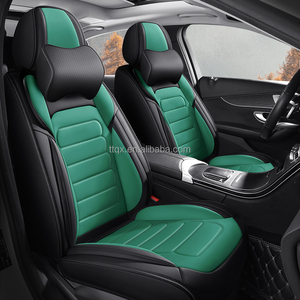 Fundas de Asiento de Coche de Cuero Nappa Glam Interior, Juego Completo Universal para 5 Plazas, Compatible con <span class=keywords><strong>Hyundai</strong></span> Elantra, Tucson, <span class=keywords><strong>Kona</strong></span>, Venue, Resistentes a los Arañazos - Product Image 2