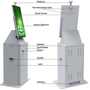 หน้าจอสัมผัสแบบออลอินวัน, เทอร์มินัลบริการตนเองใช้ในอาคารตู้ชำระเงินพร้อมตัวอ่านบาร์โค้ดตัวเลือก SDK - Product Image 5
