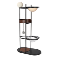 Tour d'activités pour chat d'intérieur avec structure en bois massif et métal de qualité supérieure, espace de repos confortable, OEM ODM, couleur et emballage personnalisés