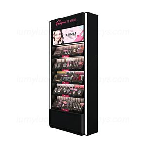 Exhibidor de Madera para Tienda de Maquillaje con Luces LED, Cajones y Servicio de Diseño Gratuito para Nuevas Marcas - Product Image 5