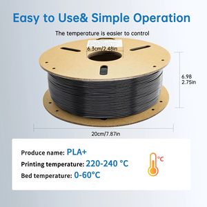 Filamento PLA+ LONQI para Impresora 3D, Recargas de Filamento para Impresión 3D, Material para Estudio de Impresión 3D, Fabricación de Filamento PLA HS, Filamento PLA 10kg 5kg 1kg - Product Image 6