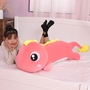 Nouveauté créative : Coussin en peluche longue et moelleuse en forme de <span class=keywords><strong>dinosaure</strong></span> aux grands yeux, vente directe usine, coussin décoratif mignon en forme d'animal - Product Image 4