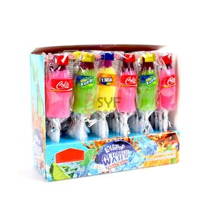 Fábrica <span class=keywords><strong>CANDY</strong></span> <span class=keywords><strong>QUEEN</strong></span>, venta al por mayor, etiqueta personalizada, piruletas de caramelo duras multicolores (paquete individual), botellas de Cola Halal afrutadas recubiertas - Product Image 3