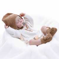 Poupée Bébé Douce en Silicone de 20 Pouces - Jouet en Peluche Réaliste de Style Reborn pour Enfants et Collectionneurs