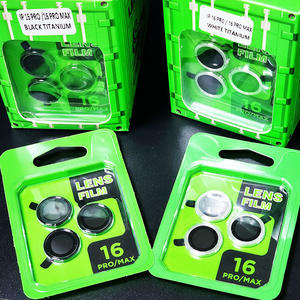 Protection d'objectif en verre trempé métallique pour <span class=keywords><strong>iPhone</strong></span>, couverture intégrale pour Google, protection d'objectif en verre à clipser, anti-rayures 3D - Product Image 3