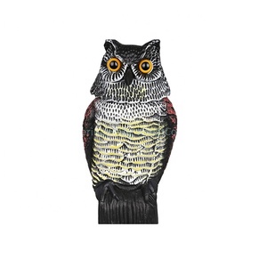 Espantapájaros de Plástico Sólido con Forma de Búho o Águila, Control de Plagas de Aves, Ecológico, con Cabeza Móvil - Product Image 1
