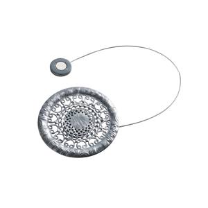 Supports magnétiques pour rideaux L 30x8cm AELA en métal patiné gris/argent - Product Image 1