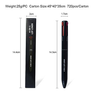 <span class=keywords><strong>Crayon</strong></span> de maquillage mat 4-en-1, 4 pointes, 4 couleurs, <span class=keywords><strong>crayon</strong></span> <span class=keywords><strong>à</strong></span> <span class=keywords><strong>lèvres</strong></span>, rouge <span class=keywords><strong>à</strong></span> <span class=keywords><strong>lèvres</strong></span>, sans marque, sans logo - Product Image 4