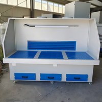 Nouvelle table de travail de soudage et de polissage à aspiration descendante pour bureau, avec collecteur de poussière intégré, efficacité 99,99%, en acier au carbone