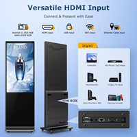 43/50/55/65-дюймовый 4K LCD монитор для цифровых вывесок в торговых центрах с классом защиты IP65 и сенсорным управлением