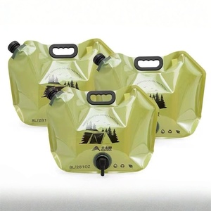 Nouvelle poche à eau portable de 8 L pour <span class=keywords><strong>camping</strong></span> et pique-nique en extérieur, grande capacité, avec robinet, pliable pour voyage en voiture - Product Image 5