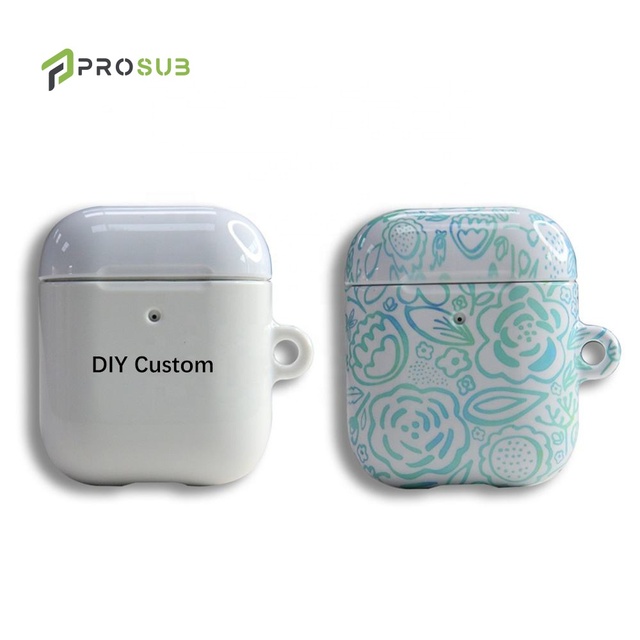 Prosub Wholesale 3D Sublimation Blank for Airpods Case DIY Custom Wireless Earphone Charging Protective Cover for Airpod 1/2