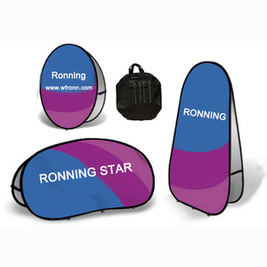 High Quality Custom Logo Printing Pop Out Banners and Flags Full Color Outdoor Advertising Pop up for Commerce