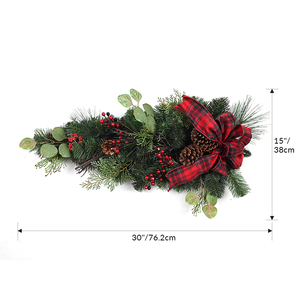 Professionnel personnalisé en forme de larme décors de maison pommes de pin baies rouges butin de noël - Product Image 2