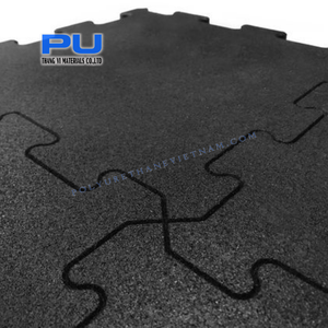 Baldosas de goma entrelazadas Heavy Duty Epdm Desconcertado Antideslizante Piso de goma de gimnasio de alta densidad para la venta - Product Image 4