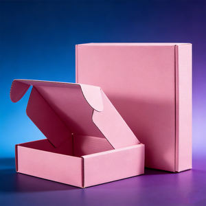 Caja de Embalaje Personalizada Ecológica Reutilizable con Diseño de Avión para Niñas, Caja de Envío Nacional, Color Rosa Popular en Instagram - Product Image 6