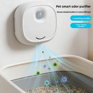 Eliminador de Olores Inteligente para Mascotas, Desodorizante Silencioso de Iones Negativos, Purificador de Aire para Areneros de Gatos y Baños de Perros - Product Image 1