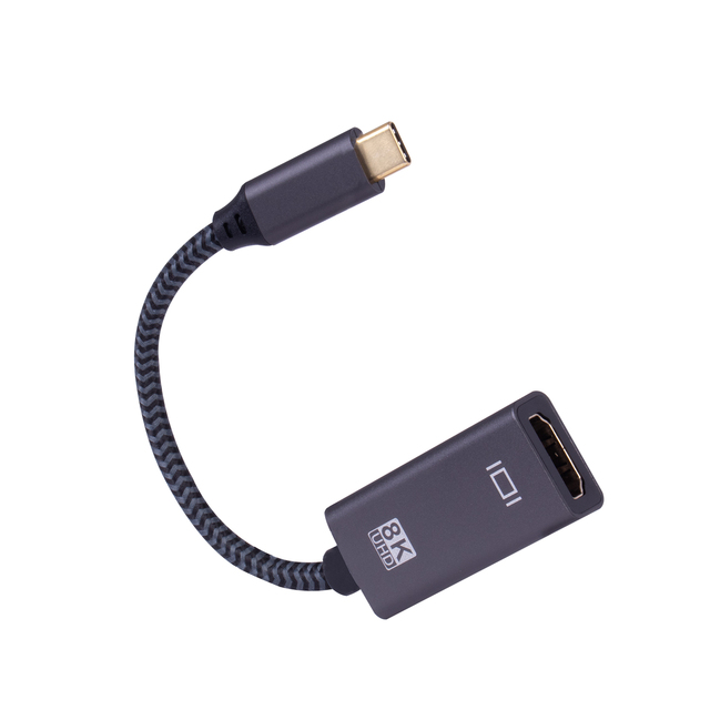 2022 New 8K 0.2m Type-c to HDMI Adapter Support 8K 60hz 4K 120Hz USB-C to HDMI 8K Ultra High-definition Cable Adapter USB C HDMI