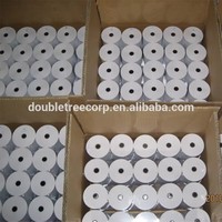 Rouleaux de papier thermique premium blanc 57x50mm 100% pâte de bois, simples, pour terminaux de paiement et imprimantes de reçus portables Bluetooth POS