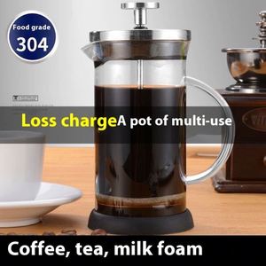 Cafetière à piston en verre borosilicate écologique 350ml-1000ml, résistante à la chaleur, sans BPA, design personnalisable - Product Image 3