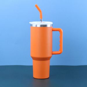 <b>40oz</b> Car Travel H3.0 <b>Handle</b> <b>Tumbler</b> Vacuum Mug Lid Straw Non-Slip Base OEM ODM Custom Design - Product Image 3