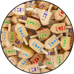 Kustom kayu alami yang belum selesai Chanukah <span class=keywords><strong>Dreidel</strong></span> desain Anda sendiri untuk usia 5-7 tahun - Product Image 5