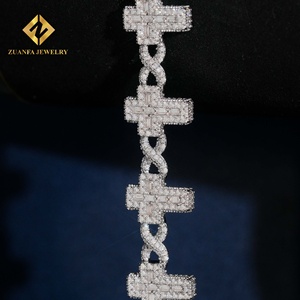 Pulsera de Diamantes Cultivados en Laboratorio ZUANFA, Chapada en Oro Blanco y Rodio, Certificada por IGI, Lujosa, Unisex, para Uso Diario - Product Image 3
