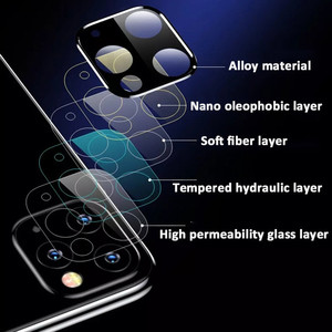 Ensemble <span class=keywords><strong>coque</strong></span> de téléphone 4 en 1 + Film céramique givré de confidentialité Mica + protecteur de verre d'objectif de caméra 3D + support d'anneau pour iPhone14 <span class=keywords><strong>11</strong></span> 12 13 Pro Max - Product Image 6