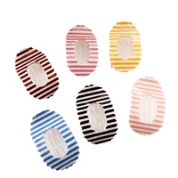 Nouvel Arrivage Pince à Cheveux Requin à Rayures Colorées et Bords Ondulés, Accessoire pour Chignon Femme, Logo Personnalisé