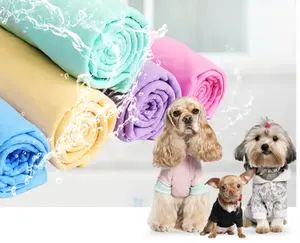 Drying Bath PVA Towel Pet Dog Cat Grooming Shower Magic Durable Towel with storage bottle