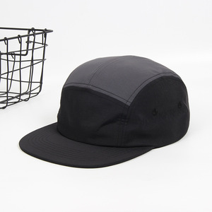 Casquette en nylon 5 panneaux personnalisable avec logo, style skateboard, légère, séchage rapide, respirante, profil bas, pour marques, vente en gros - Product Image 3