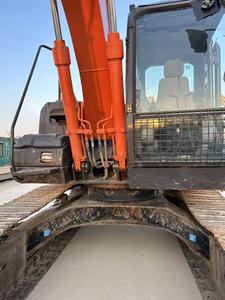 Used Orange Crawler Excavator With Digging Bucket Hydraulic <b>Tracked</b> Earthmoving Machine For Construction - Product Image 3