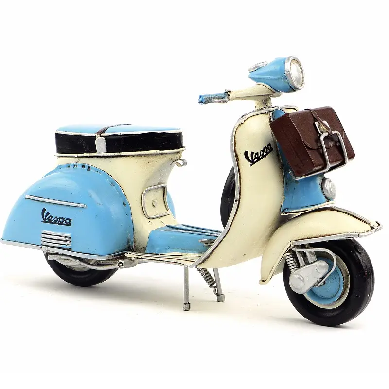 Antique distressed crafts VESPA scooter simulation model home furnishing decoration