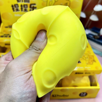Jouets créatifs 3D en forme de fromage à presser pour enfants, vente en gros, gadgets anti-stress durables, cadeau promotionnel pour enfants, très demandés