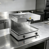 Équipement de cuisine professionnel pour la restauration, barbecue de table en acier inoxydable, salamandre électrique avec base à hauteur réglable