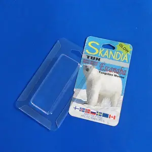 Blister de plástico pvc transparente con forma de vacío, paquete de tarjeta de burbujas deslizante con logotipo impreso, gancho de cartón