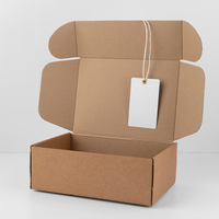 Boîte d'expédition plate en carton ondulé biodégradable de haute qualité à faible MOQ, avec logo personnalisé découpé, pour cadeaux et artisanat – Votre logo