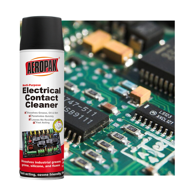 Aeropak Electrical Contact Cleaner Fast Drying Non Residue Spray Removes Grease Dirt for Switches and Connections