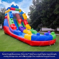 Toboggan aquatique gonflable pour adultes, château gonflable, aire de jeux avec toboggan, utilisation commerciale, matériau PVC, portable, marque Songfa