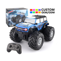 Voiture RC tout-terrain 4x4 à grande vitesse 2,4 GHz à l'échelle 1/18 avec protection contre l'eau pour enfant Voiture RC tout-terrain