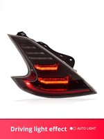 Pour Nissan 370Z 13-19 : Ensemble de feux arrière clair, nouveau clignotant dynamique à LED, spécifiquement modifié pour les modèles