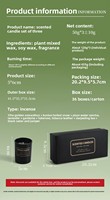 Ensemble cadeau de trois bougies non parfumées, luxe exquis, haut de gamme, cire de soja, parfum d'intérieur longue durée, mariage, anniversaire, nouvel an