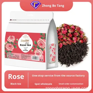 Tè di Bellezza alla Rosa a Doppio Petalo, Miscela di Erbe Salutari 60g Grado <span class=keywords><strong>S</strong></span> Zhengshan Xiaozhong, Tè in Bustine Sostitutivo all'Ingrosso - Product Image 3